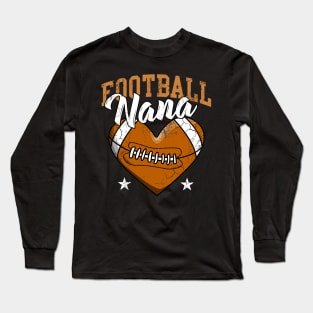 Football Nana Grandma Grandmother Long Sleeve T-Shirt